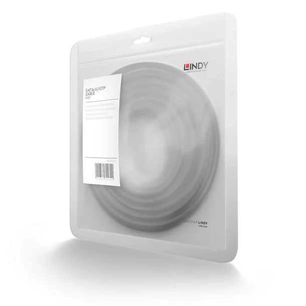 LINDY 48366 7.5m Cat.5e U/UTP Ethernet Cable Grey