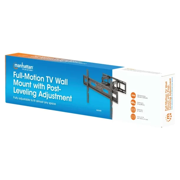 Manhattan 462440 Full Motion Monitor Wall Mount 37–65"