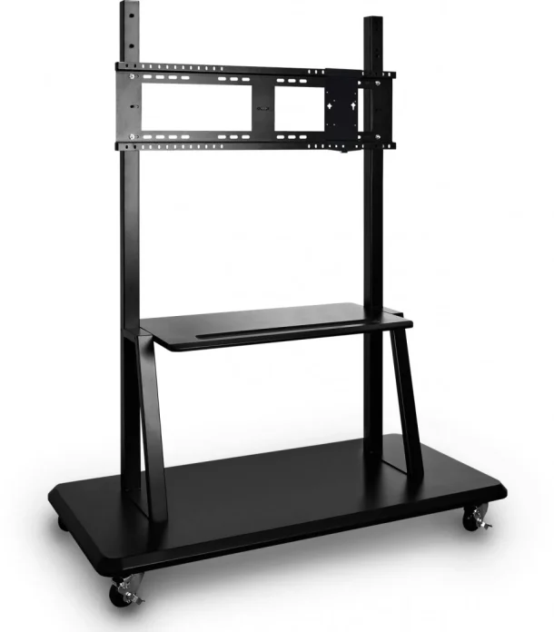 ViewSonic VB-STND-001-2C Rolling Trolley Stand for Interactive Flat Panels & Displays (55"–98")