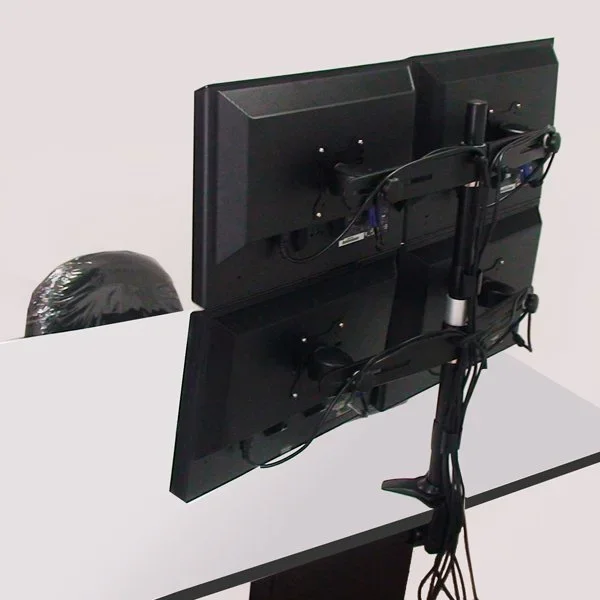 Alternative view of AMER AMR4C Quad Monitor Clamp Mount