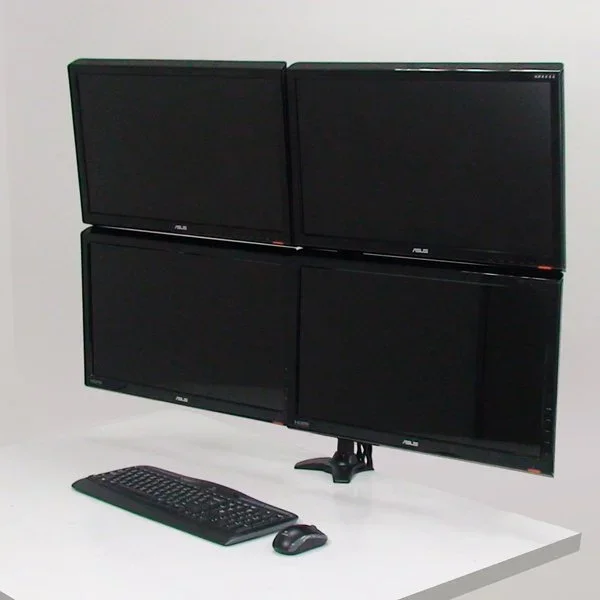 Alternative view of Amer AMR4C32 Quad Monitor Clamp Mount