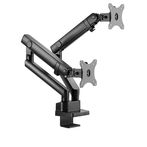 Alternative view of Amer HYDRA2B Dual Monitor Mount – Black