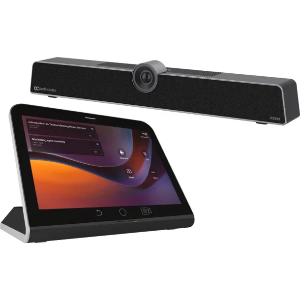 Alternative view of Audiocodes TEAMS-RXV81-B10 Teams Video Bar with RX-PAD