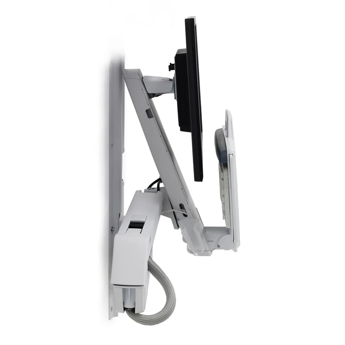 Ergotron StyleView 45-266-216 Sit-Stand Combo Wall Mount with Keyboard Tray