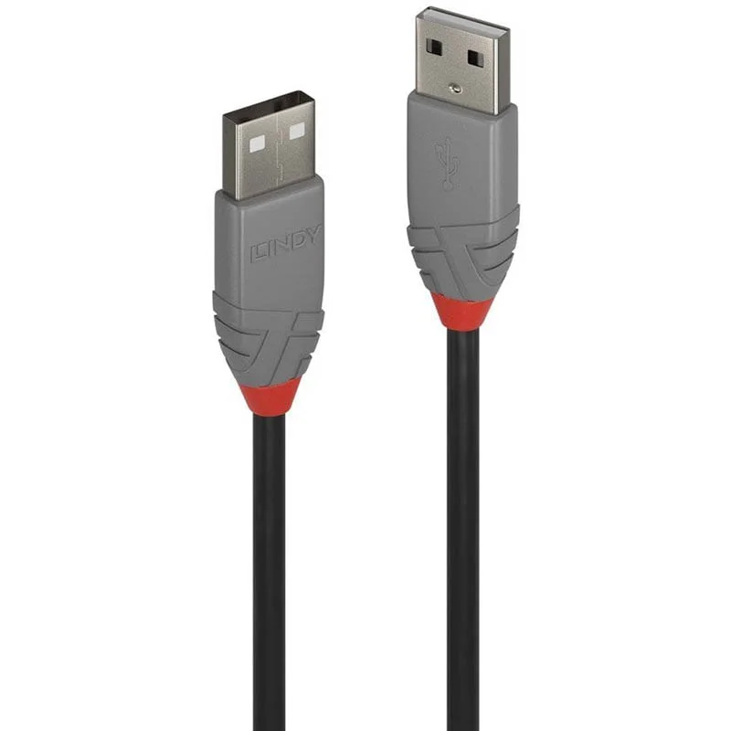 LINDY 36694 3m USB 2.0 Type A to A Anthra Line Cable - Image 2