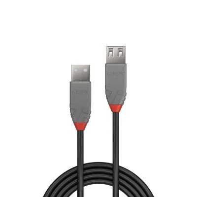 Alternative view of LINDY 36700 0.2m USB 2.0 Type A Extension Cable Anthra Line