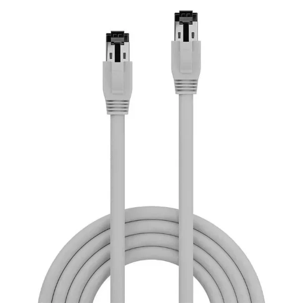 Alternative view of LINDY 47444 2m Cat.8.1 S/FTP LSZH Ethernet Cable Grey