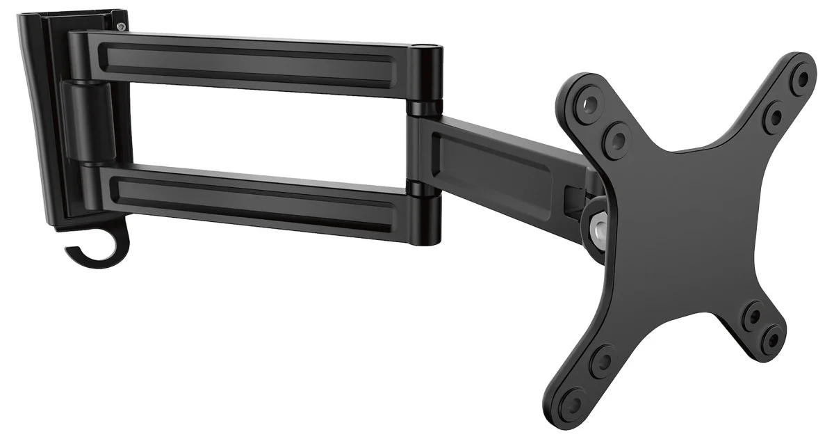 StarTech ARMWALLDS Dual Swivel Monitor Wall Mount Arm – Black - Image 3