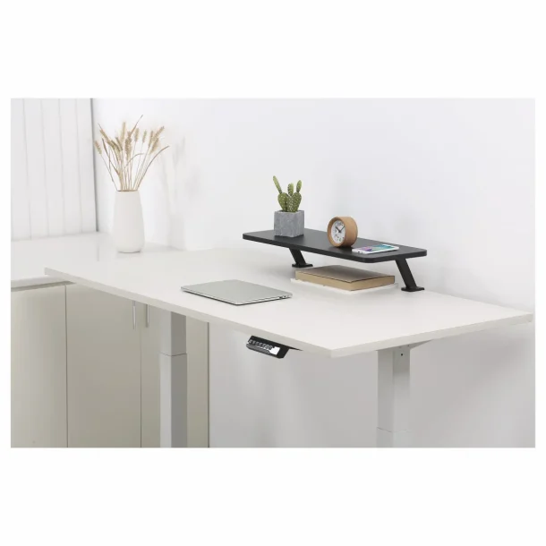 Alternative view of StarTech MNRISERCLMP Monitor Riser Stand with Clamp-on Desk Shelf