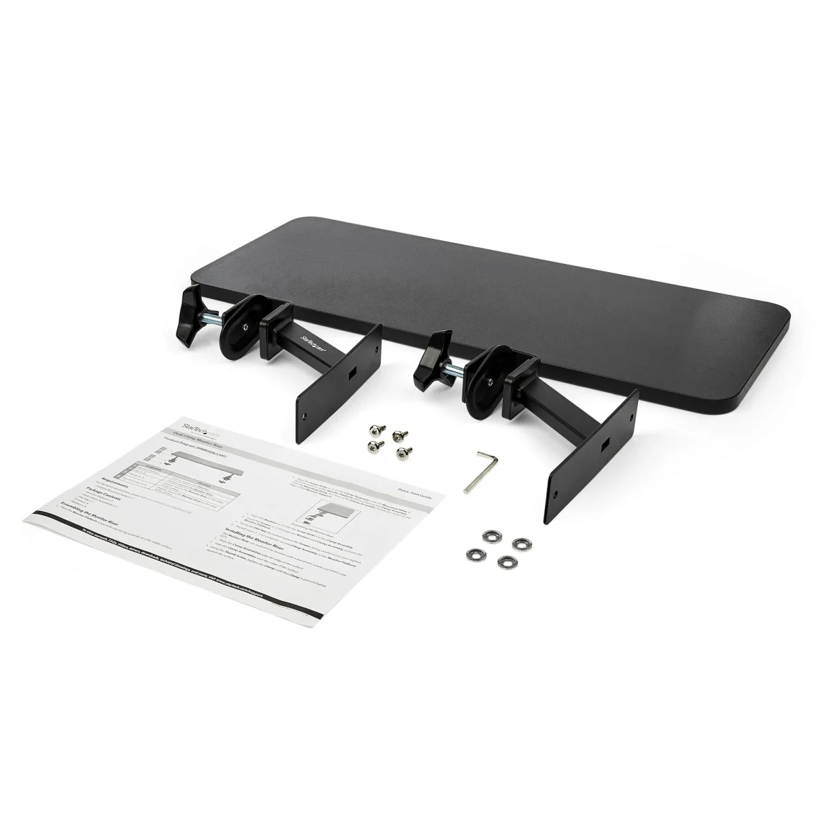 StarTech MNRISERCLMP Monitor Riser Stand with Clamp-on Desk Shelf - Image 3