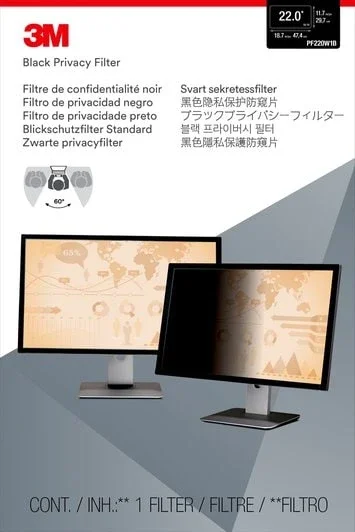Alternative view of 3M PF220W1B 22" Widescreen Desktop Monitor Privacy Filter