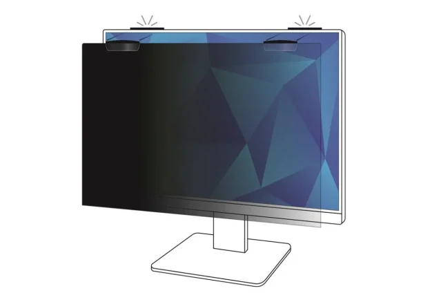 Alternative view of 3M PF240W9EM 24" Removable Magnetic Display Privacy Filter