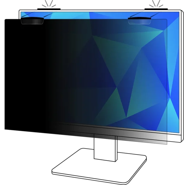 Alternative view of 3M PF245W9EM 24.5" Removable Magnetic Display Privacy Filter
