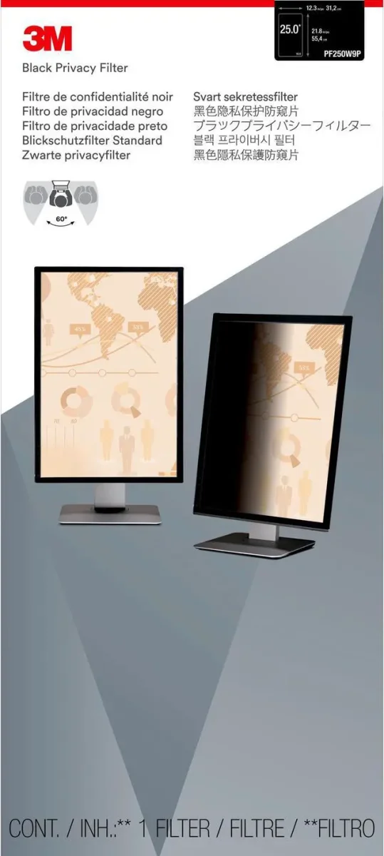 3M PF250W9P 25" Privacy Filter