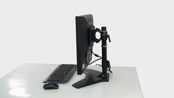 Alternative view of AMER AMR1S32 Single Monitor Stand Mount