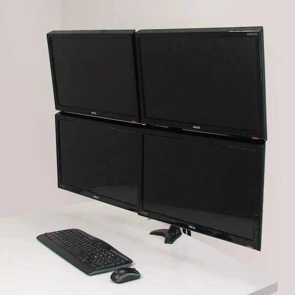 Alternative view of AMER AMR4P Quad Monitor Grommet Mount