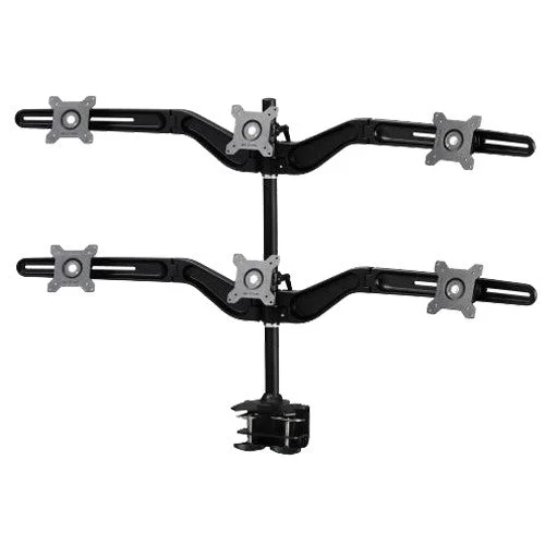 Alternative view of AMER AMR6C Hex Monitor Clamp Mount