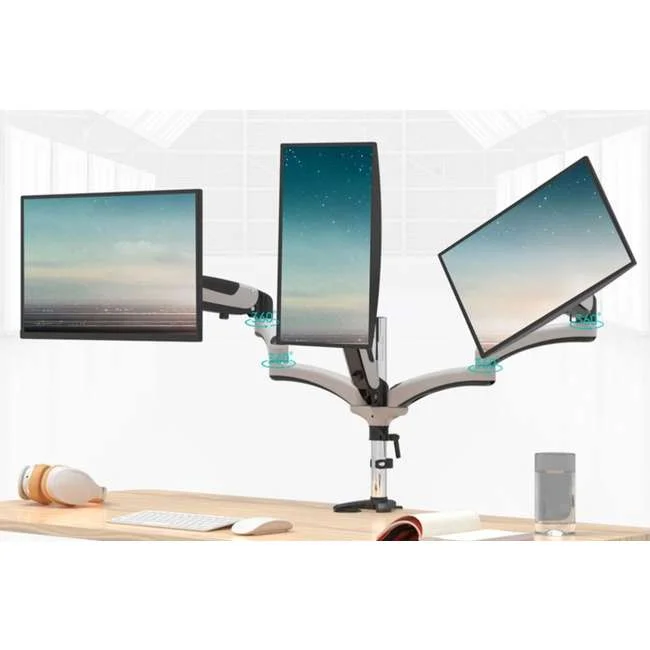 Amer HYDRA3XL Triple Monitor Mount with Articulating Arms - Image 2