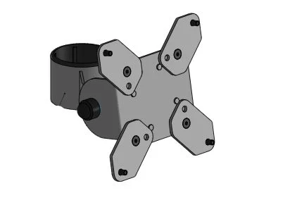 Alternative view of Ergonomic Solutions SPV3301-02 VESA 75/100 Display Screen Mount