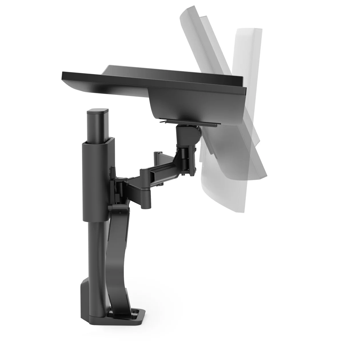 Ergotron 45-630-224 Single Monitor Panel Clamp Mount - Image 2