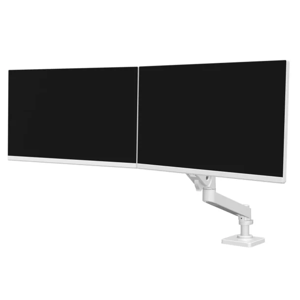Alternative view of Ergotron 45-684-290 Dual Monitor Arm – White