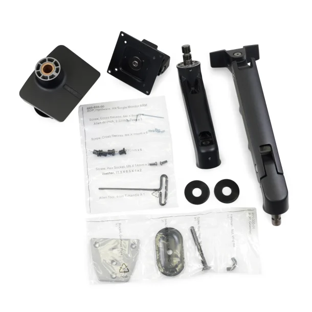 Ergotron HX Desk Monitor Arm with HD Pivot 45-647-224 – Black