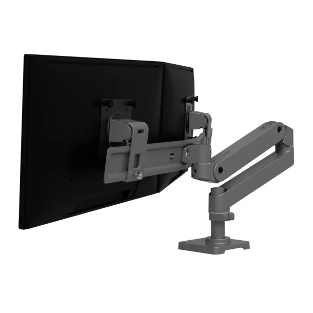 Alternative view of Ergotron LX Pro 45-684-293 Dual Monitor Articulating Desk Mount
