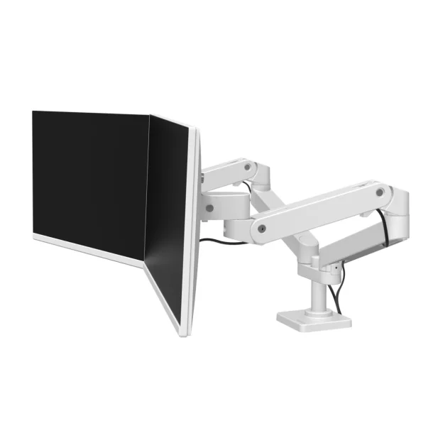 Alternative view of Ergotron LX Pro 45-686-290 Dual Side-by-Side Monitor Arm – White