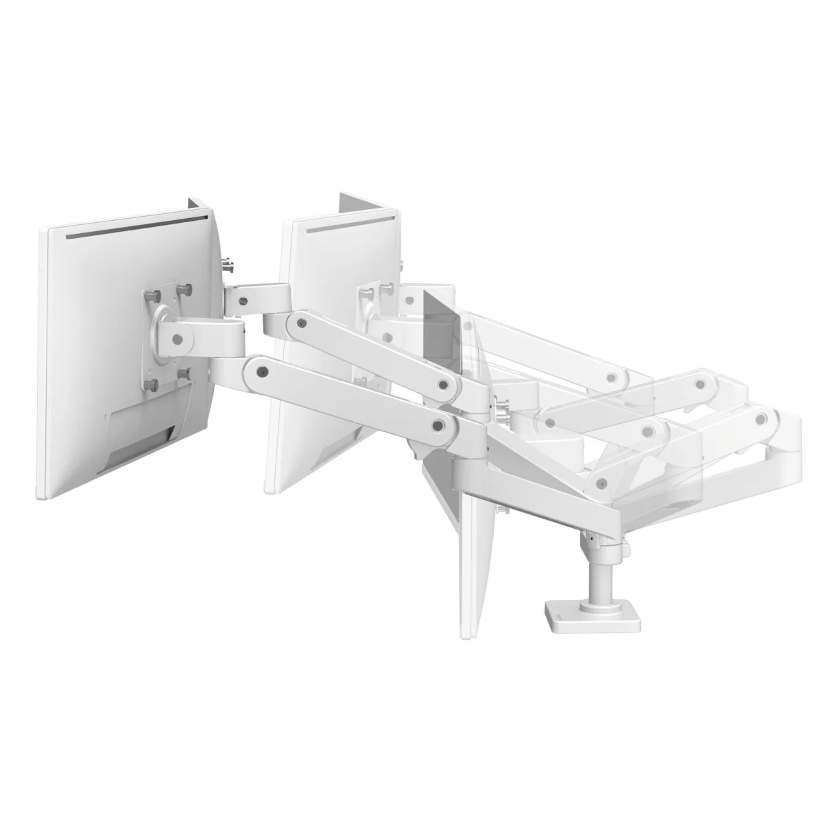 Ergotron LX Pro 45-686-290 Dual Side-by-Side Monitor Arm – White - Image 3