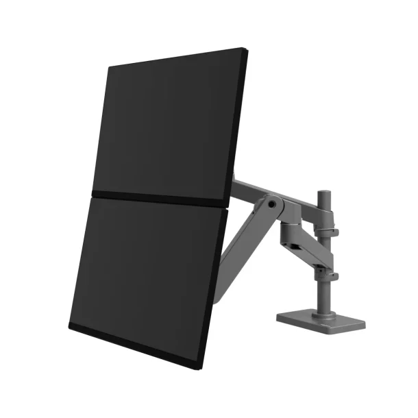 Alternative view of Ergotron LX Pro 45-690-293 Dual Stacking Monitor Arm – Dark Grey