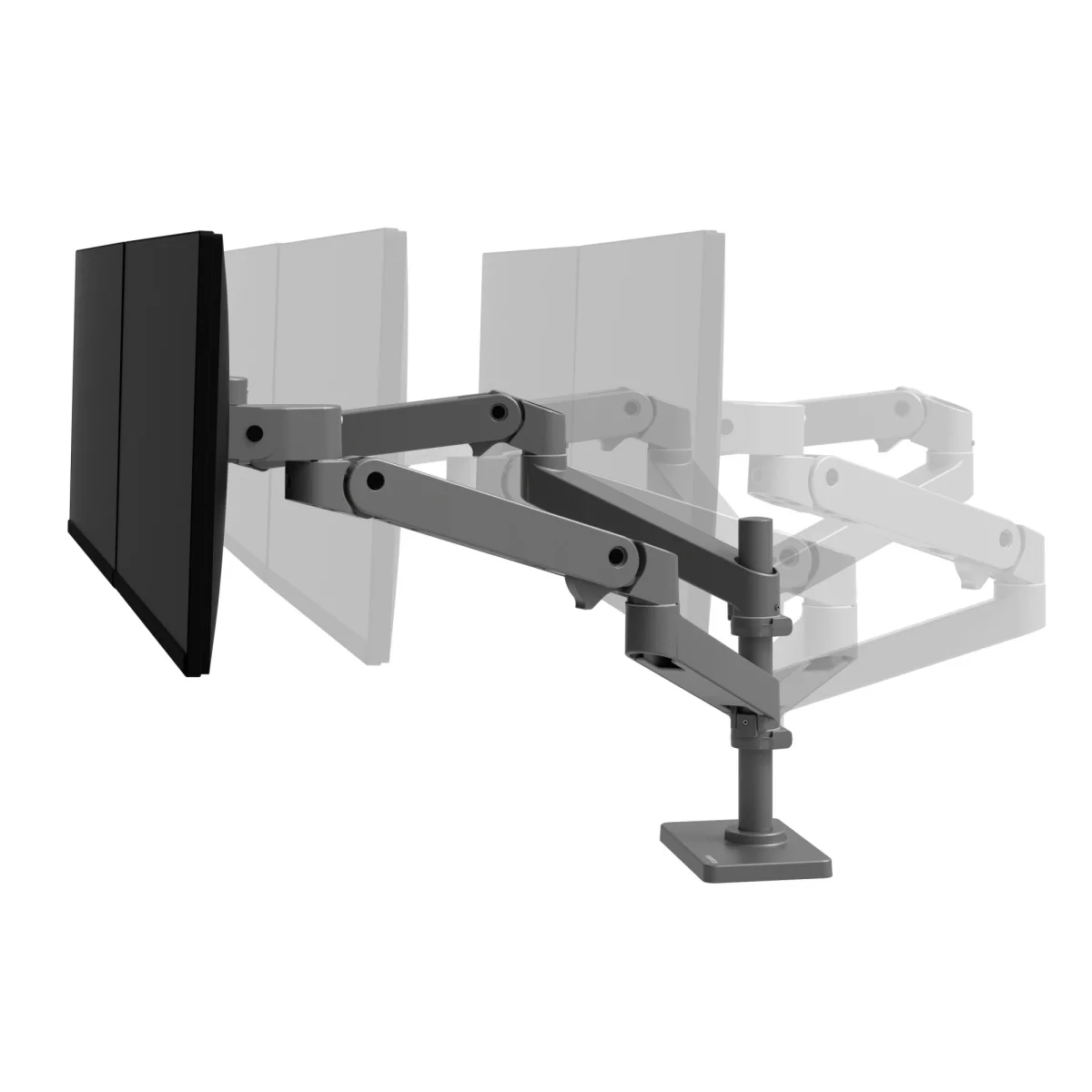 Ergotron LX Pro 45-690-293 Dual Stacking Monitor Arm – Dark Grey - Image 3