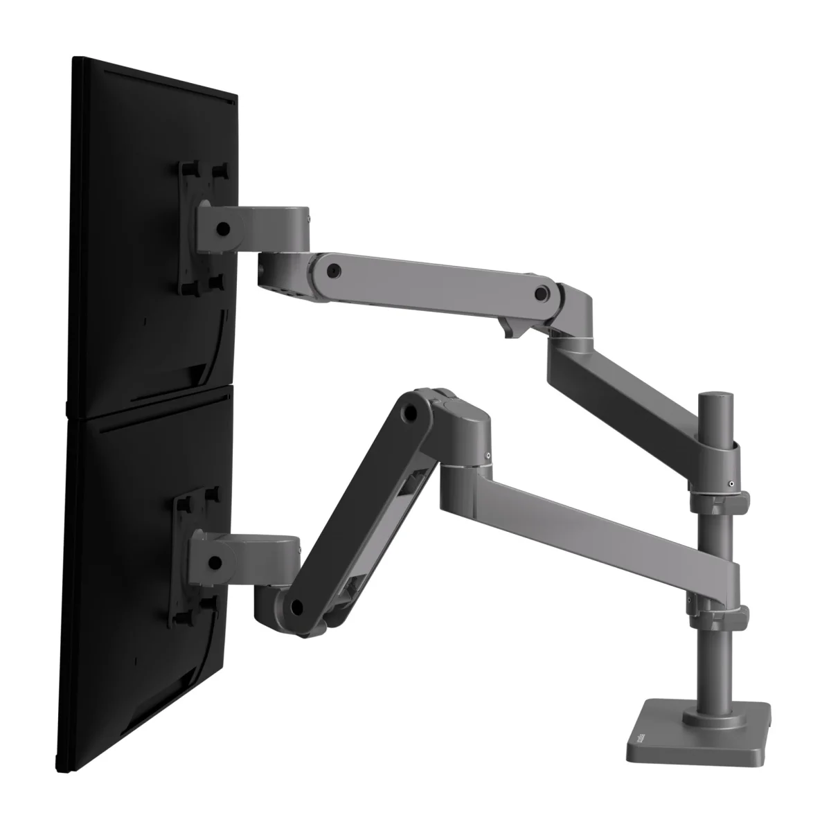 Ergotron LX Pro 45-690-293 Dual Stacking Monitor Arm – Dark Grey