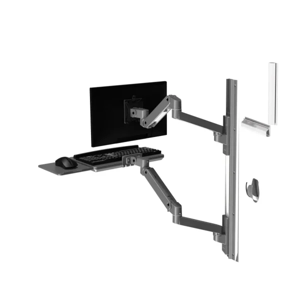 Alternative view of Ergotron LX Pro 45-696-293 Wall-Mount Workstation Kit