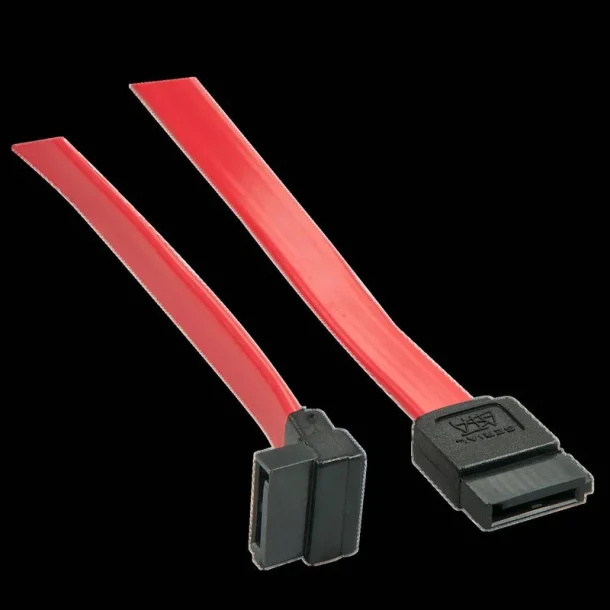 LINDY 33352 0.7m SATA Internal Cable 7-Pin to 90° 7-Pin