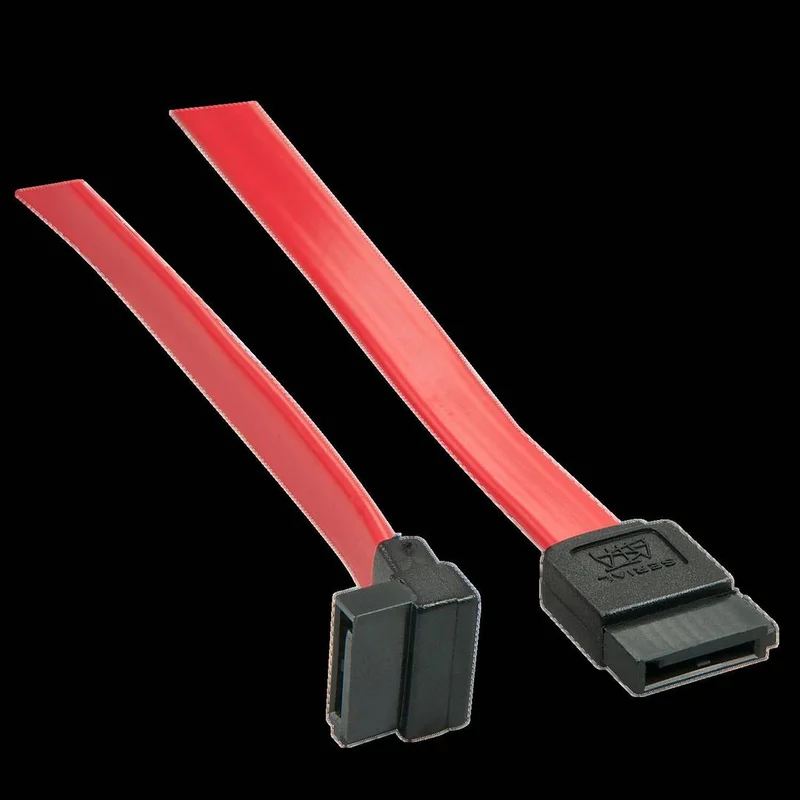LINDY 33352 0.7m SATA Internal Cable 7-Pin to 90° 7-Pin