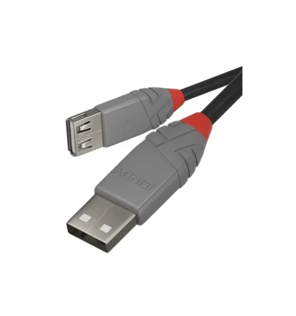 Alternative view of LINDY 36701 0.5m USB 2.0 Type A Extension Cable Anthra Line