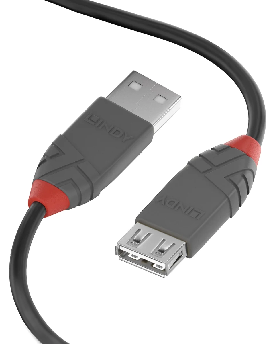 LINDY 36702 1m USB 2.0 Type A Extension Cable – Anthra Line