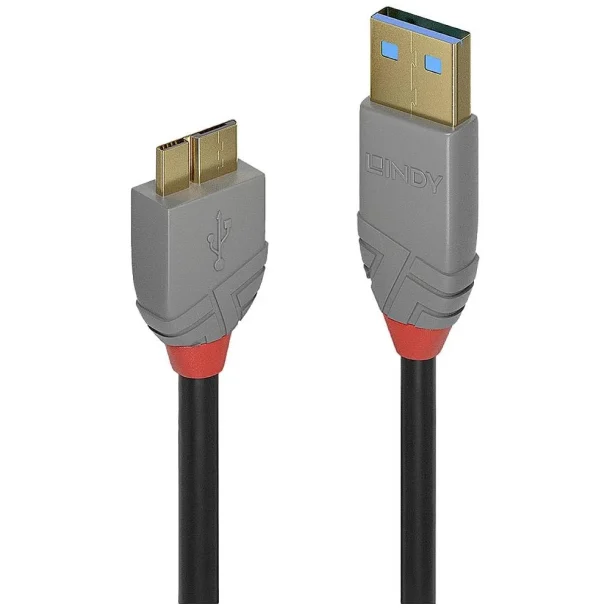 LINDY 36766 1m USB 3.2 Type A to Micro-B Cable