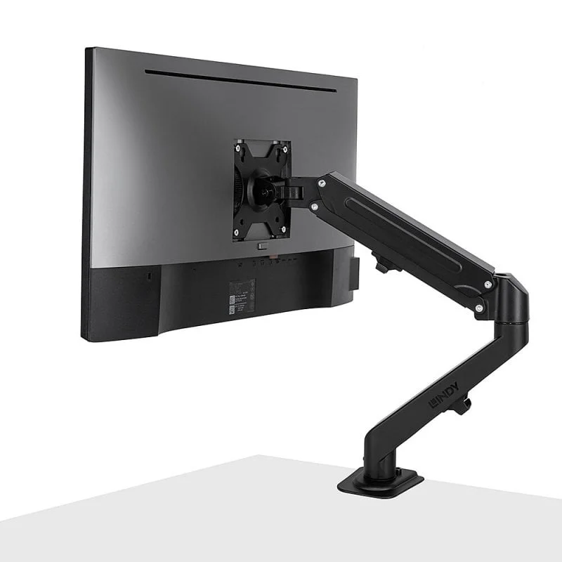 LINDY 40707 Single Desktop Gas Arm Display Mount – Black - Image 3