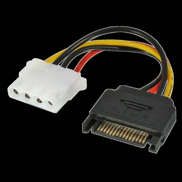 LINDY 70396 SATA Power to LP4 Power Adapter Cable 0.15m