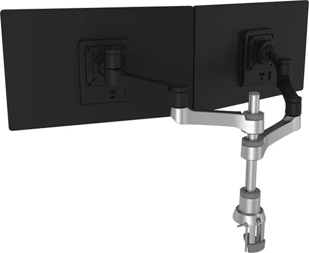 Alternative view of R-GO Tools RGOVLZE4TWSI Zepher Dual Monitor Arm