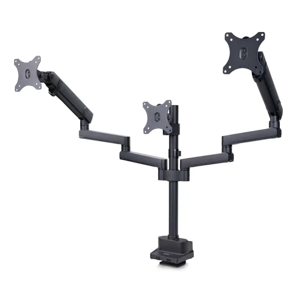 StarTech 3MP2AG-MONITOR-ARM Triple Monitor Desk Mount for Up to Three 27" Screens