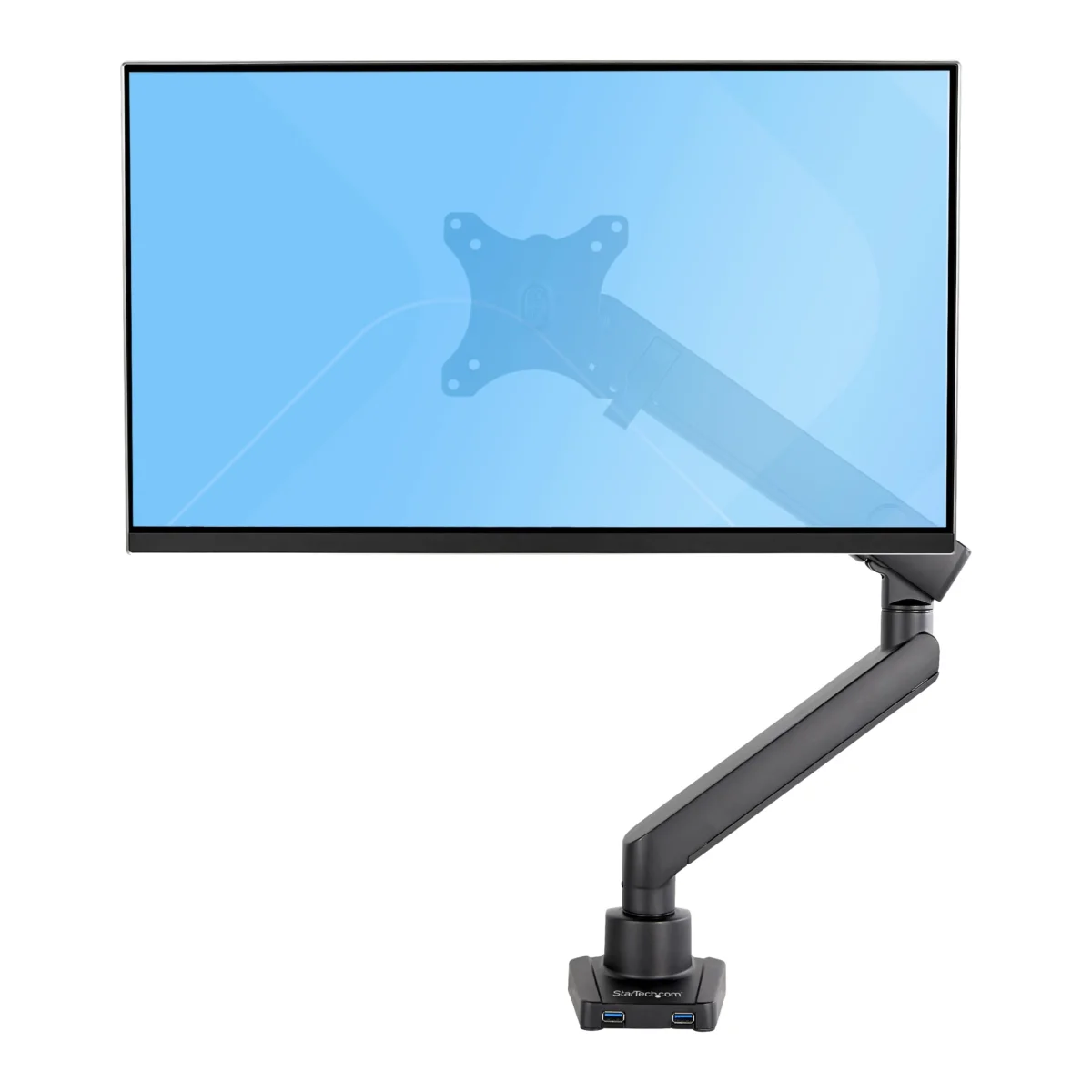 StarTech ARMSLIM2USB3 Slim Full Motion Single Monitor Desk Mount Arm with USB 3.0 - Image 2