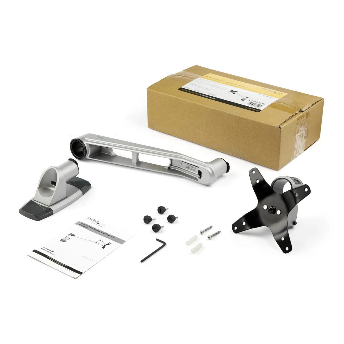 Startech ARMWALLDS2 Wall Mount Monitor Arm – Adjustable Swivel Arm for LCD Displays - Image 3