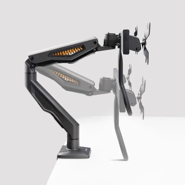 Alternative view of StarTech H2M1AS2 Dual Monitor Desk Mount Arm with Crossbar