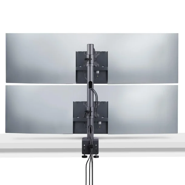 Alternative view of StarTech H2MPV-MONITOR-MOUNT Dual Vertical Stack Desk Monitor Mount