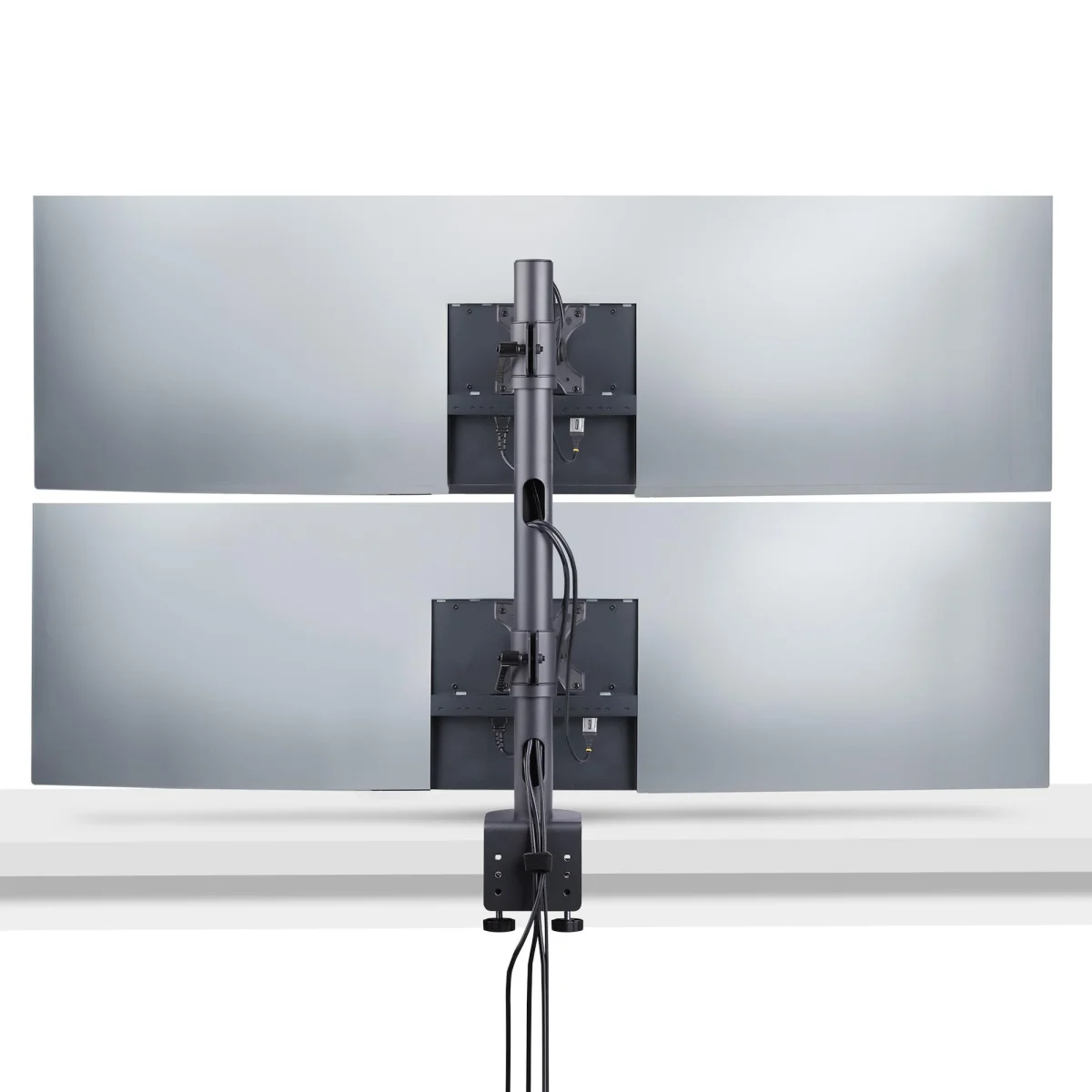 StarTech H2MPV-MONITOR-MOUNT Dual Vertical Stack Desk Monitor Mount - Image 2