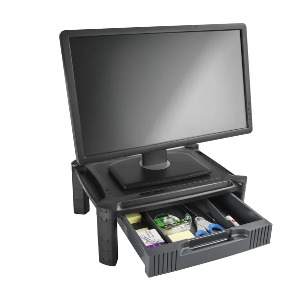 Alternative view of StarTech MONSTADJD Adjustable Monitor Riser with Drawer