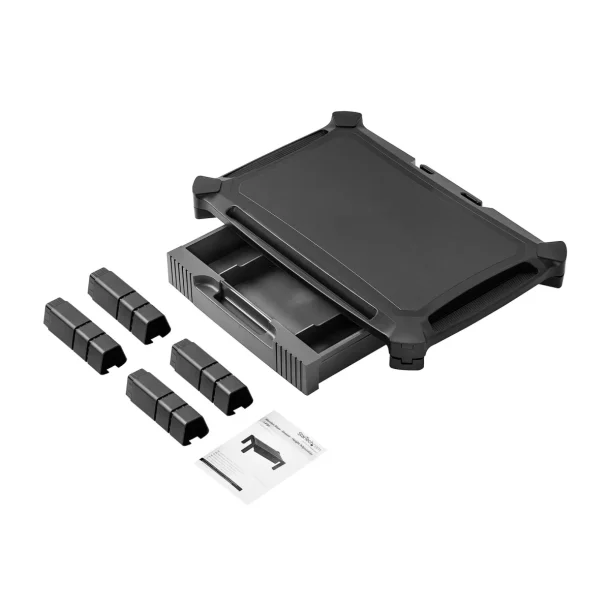 Alternative view of StarTech MONSTADJDL Adjustable Monitor Riser with Drawer – Large