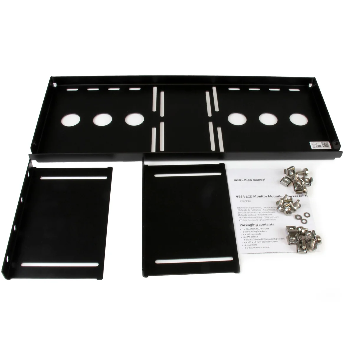 StarTech RKLCDBK 4U Universal VESA LCD Monitor Rack Mounting Bracket